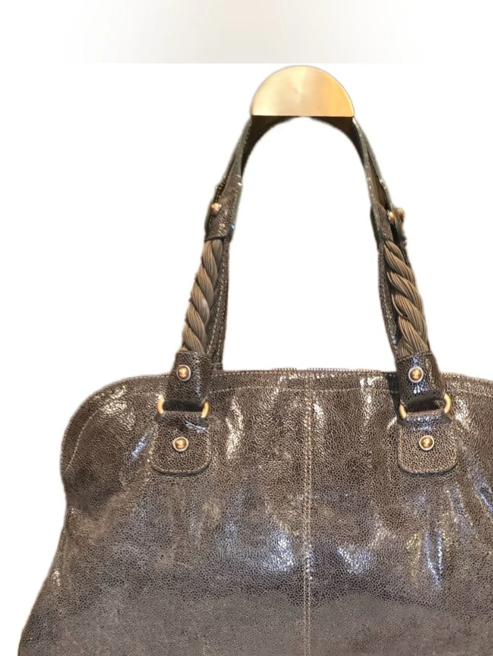 Stella McCartney Falabella Green Cruelty Free Faux Leather Satchel